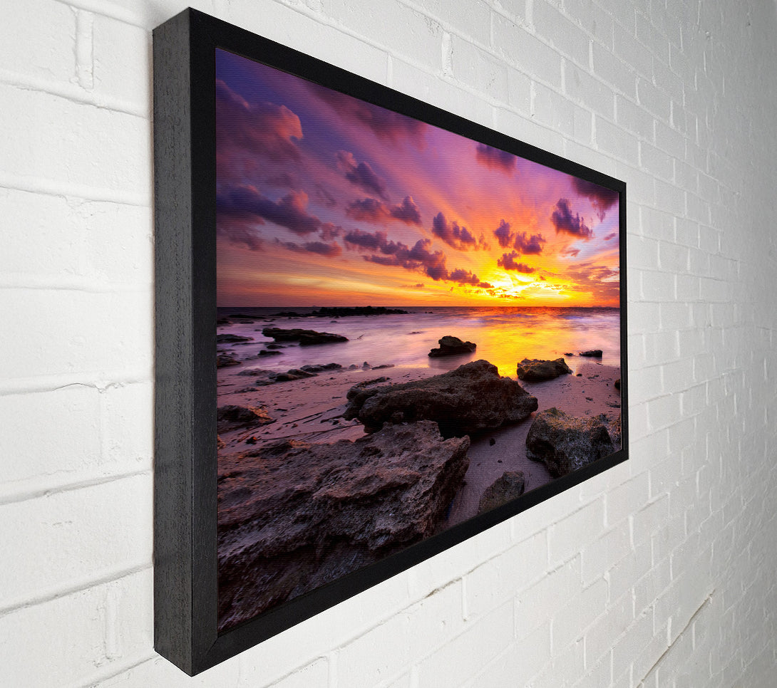  A Canvas Print of Distant Ocean Skies Canvas Wall Art