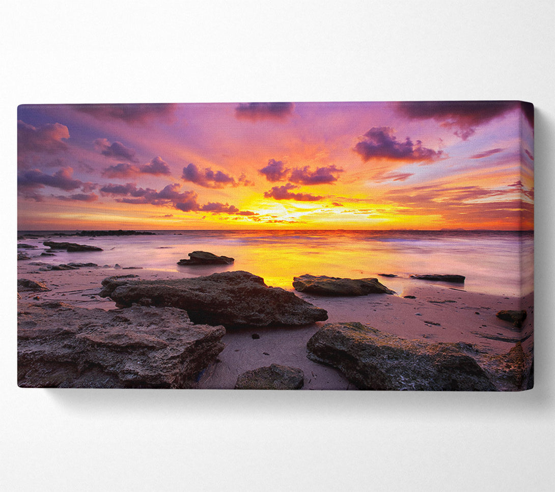  A Canvas Print of Distant Ocean Skies Canvas Wall Art