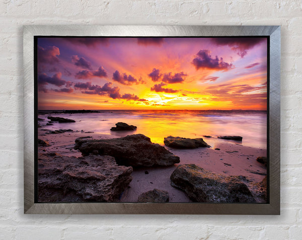 Distant Ocean Skies Framed Print