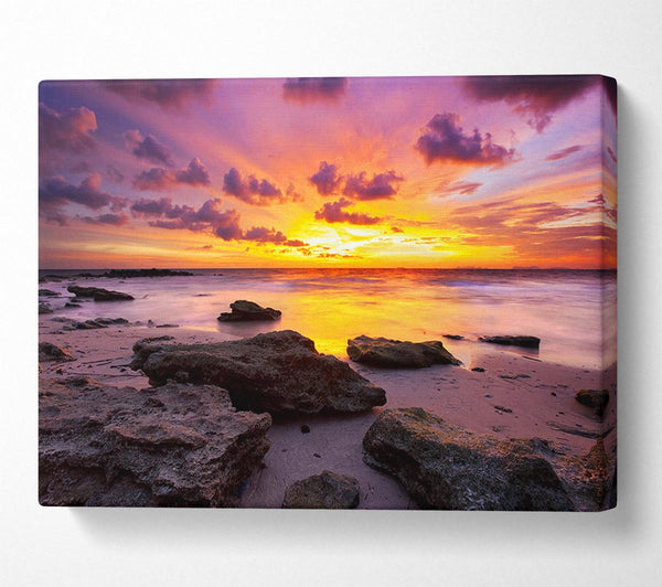  A Canvas Print of Distant Ocean Skies Canvas Wall Art