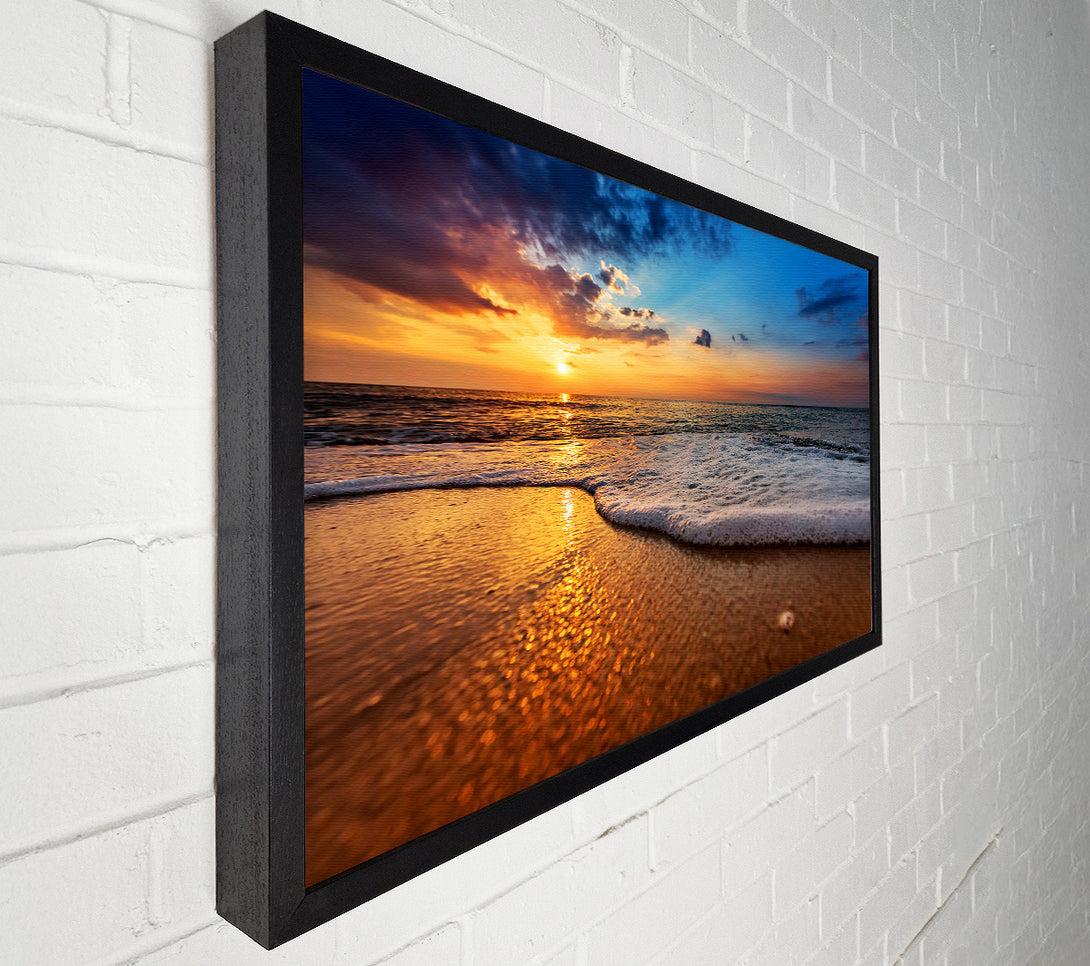  A Canvas Print of As The Waves Get Closer Canvas Print