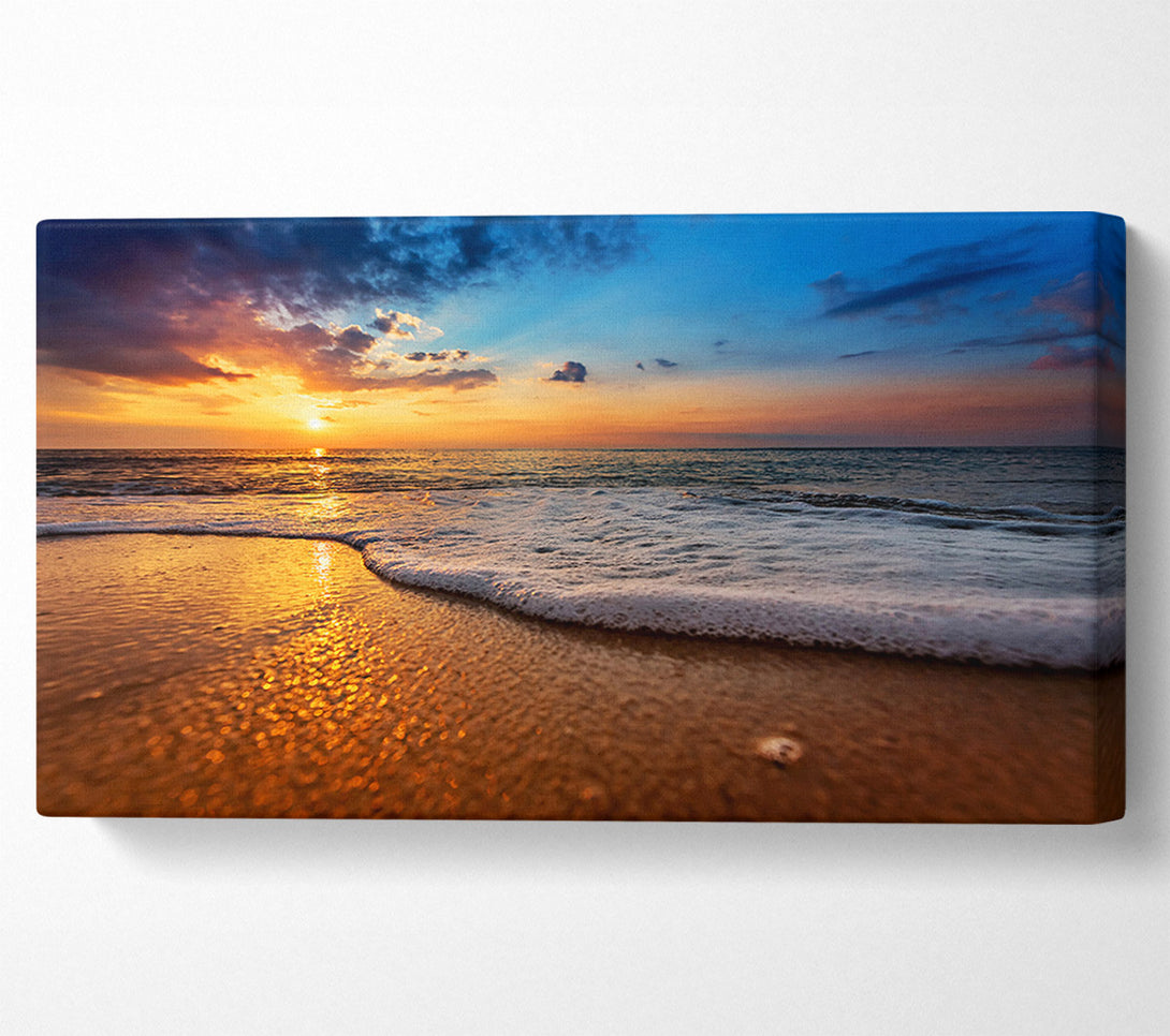  A Canvas Print of As The Waves Get Closer Canvas Print