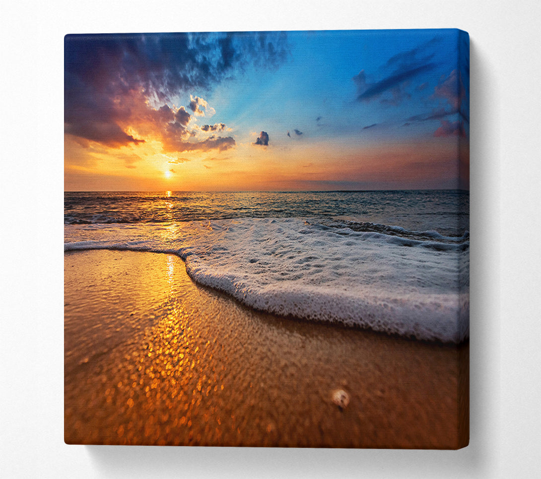  A Canvas Print of As The Waves Get Closer Canvas Print