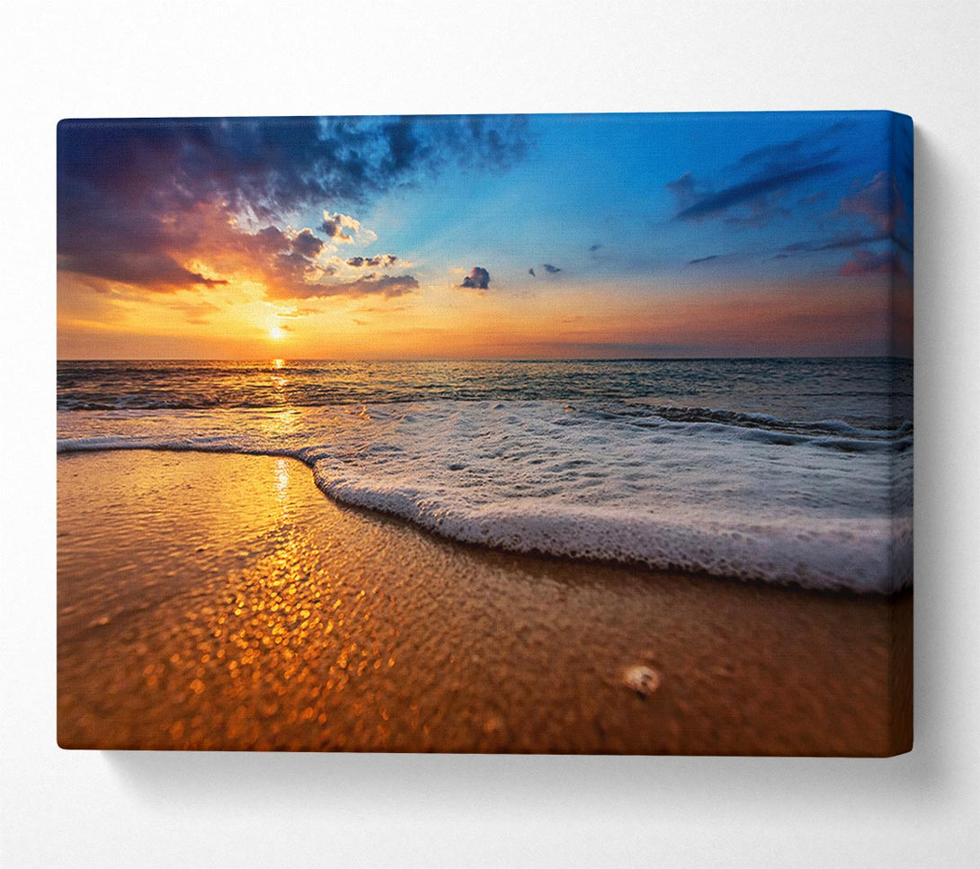  A Canvas Print of As The Waves Get Closer Canvas Print