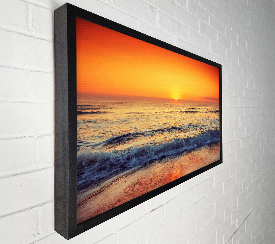  A Canvas Print of Ocean Sunset Canvas Print
