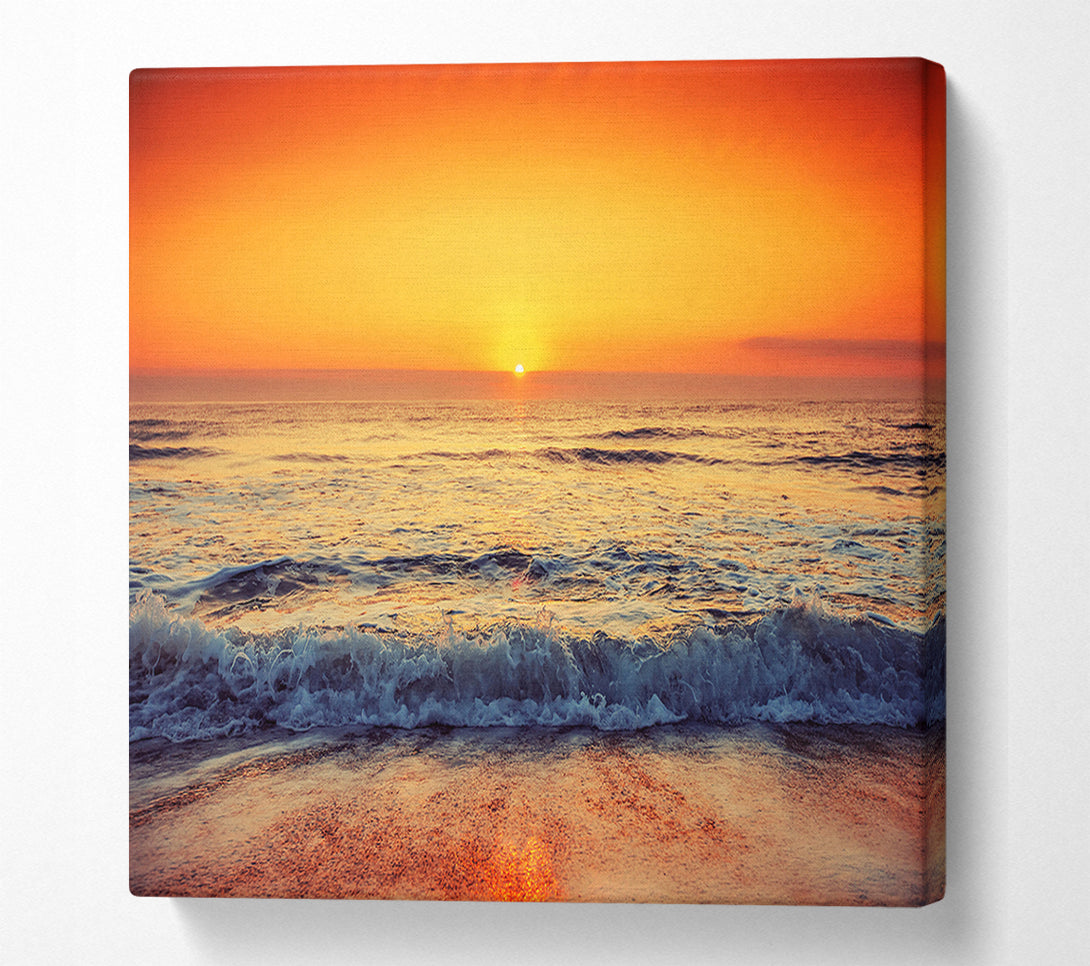  A Canvas Print of Ocean Sunset Canvas Print