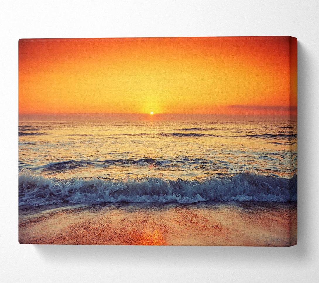 A Canvas Print of Ocean Sunset Canvas Print