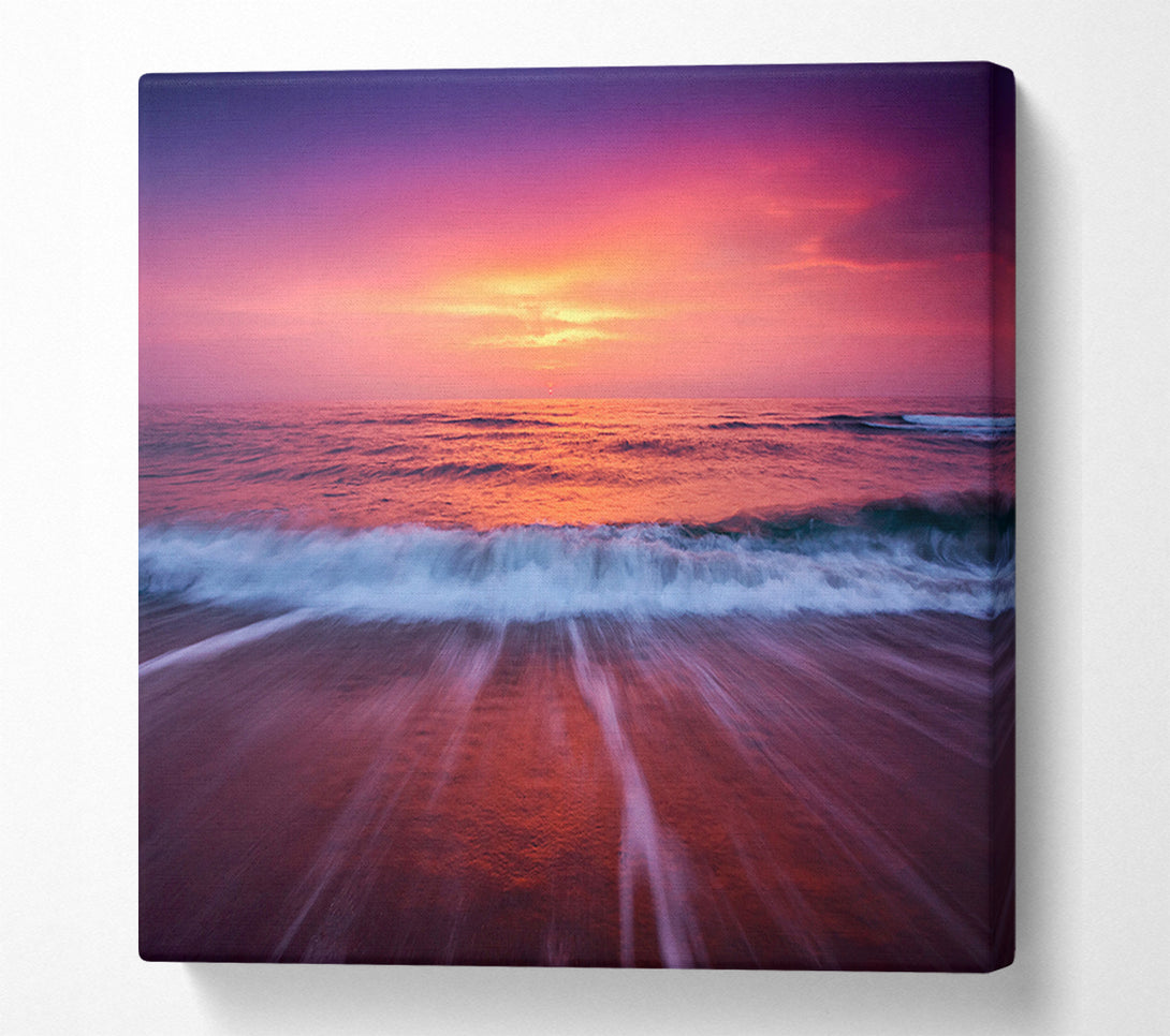  A Canvas Print of Stunning Ocean Movement Canvas Art