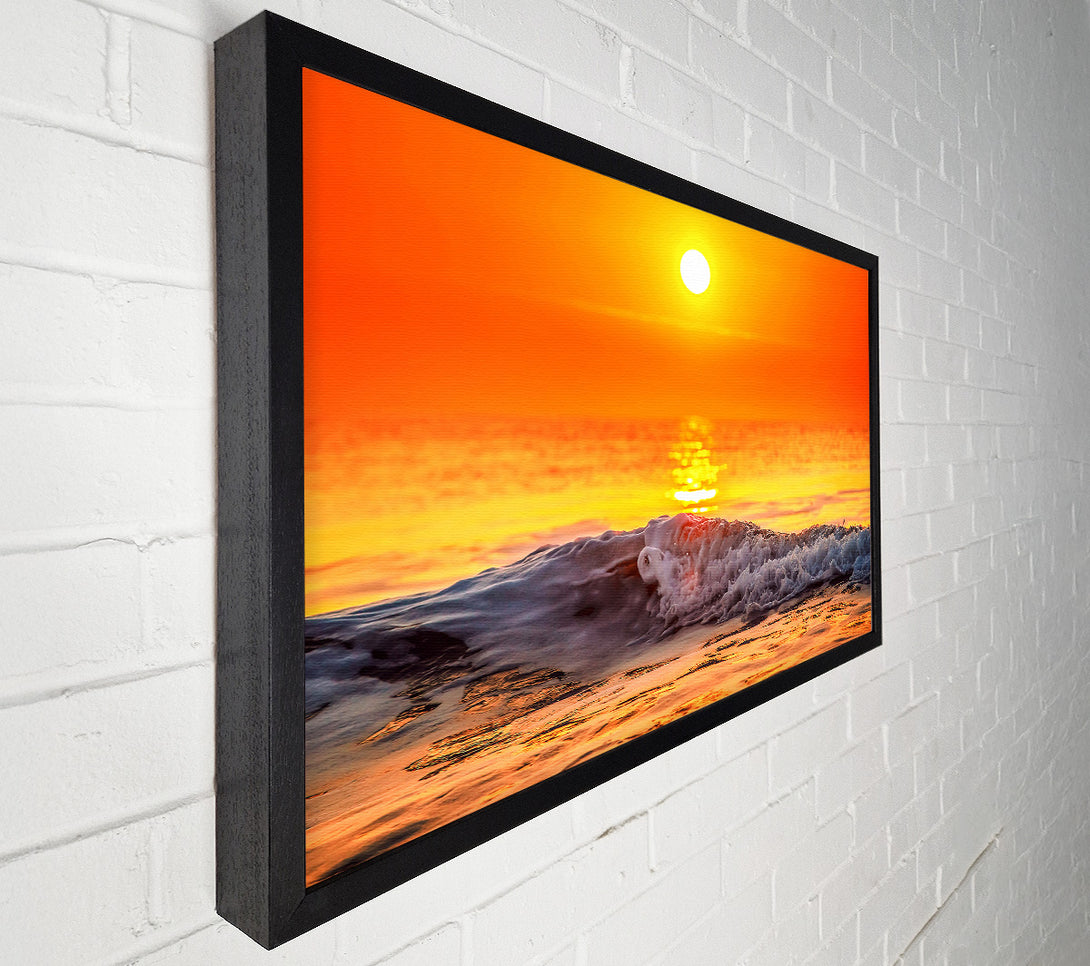  A Canvas Print of Glistening Ocean Waves Canvas Art
