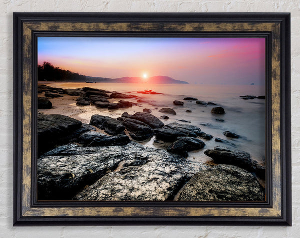Ocean Rock Beauty Framed Print