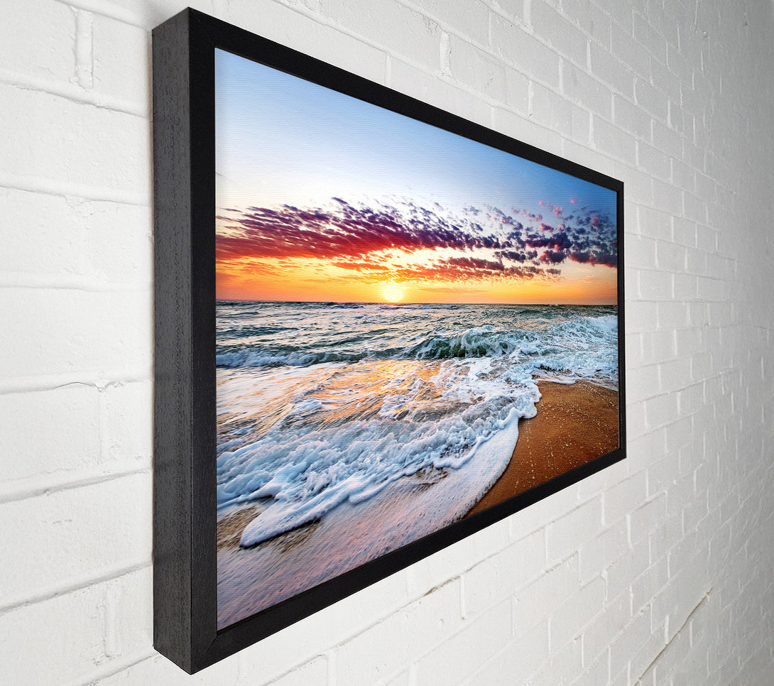  A Canvas Print of Ocean Sunset Swell Canvas Print