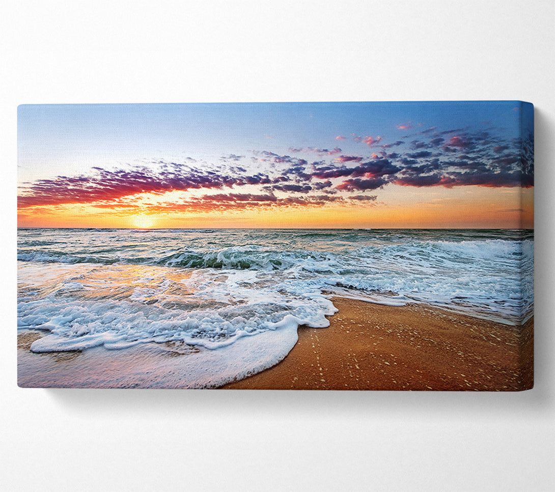  A Canvas Print of Ocean Sunset Swell Canvas Print