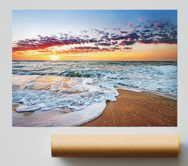 Ocean Sunset Swell Print