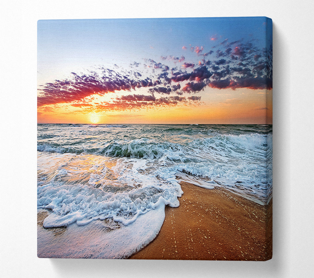  A Canvas Print of Ocean Sunset Swell Canvas Print