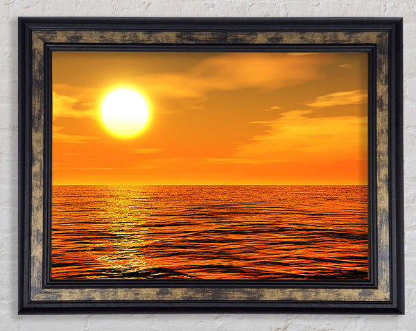 Golden Glow Framed Print