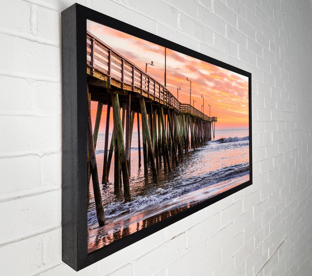  A Canvas Print of Sunrise Pier Canvas Wall Art