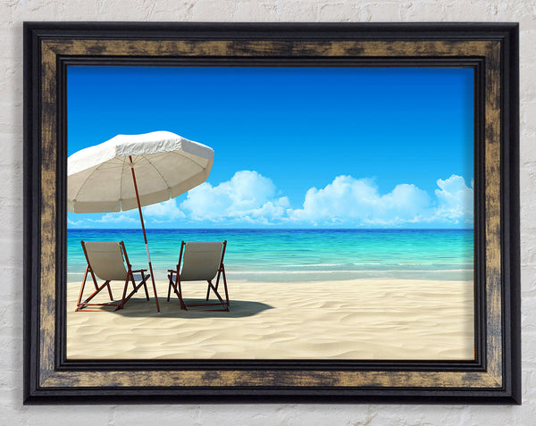 Paradise For Two Framed Print