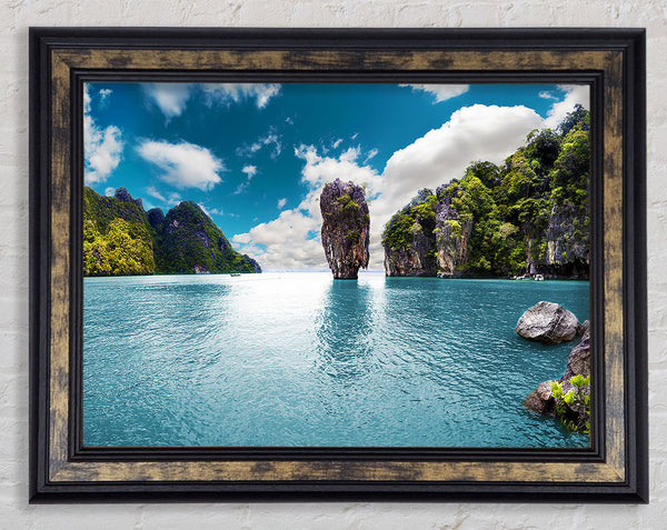 Thailand Monuments Framed Print