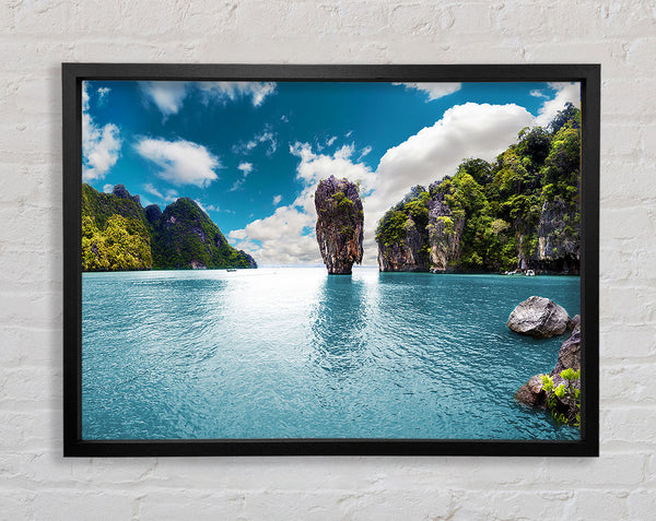 Thailand Monuments Framed Print