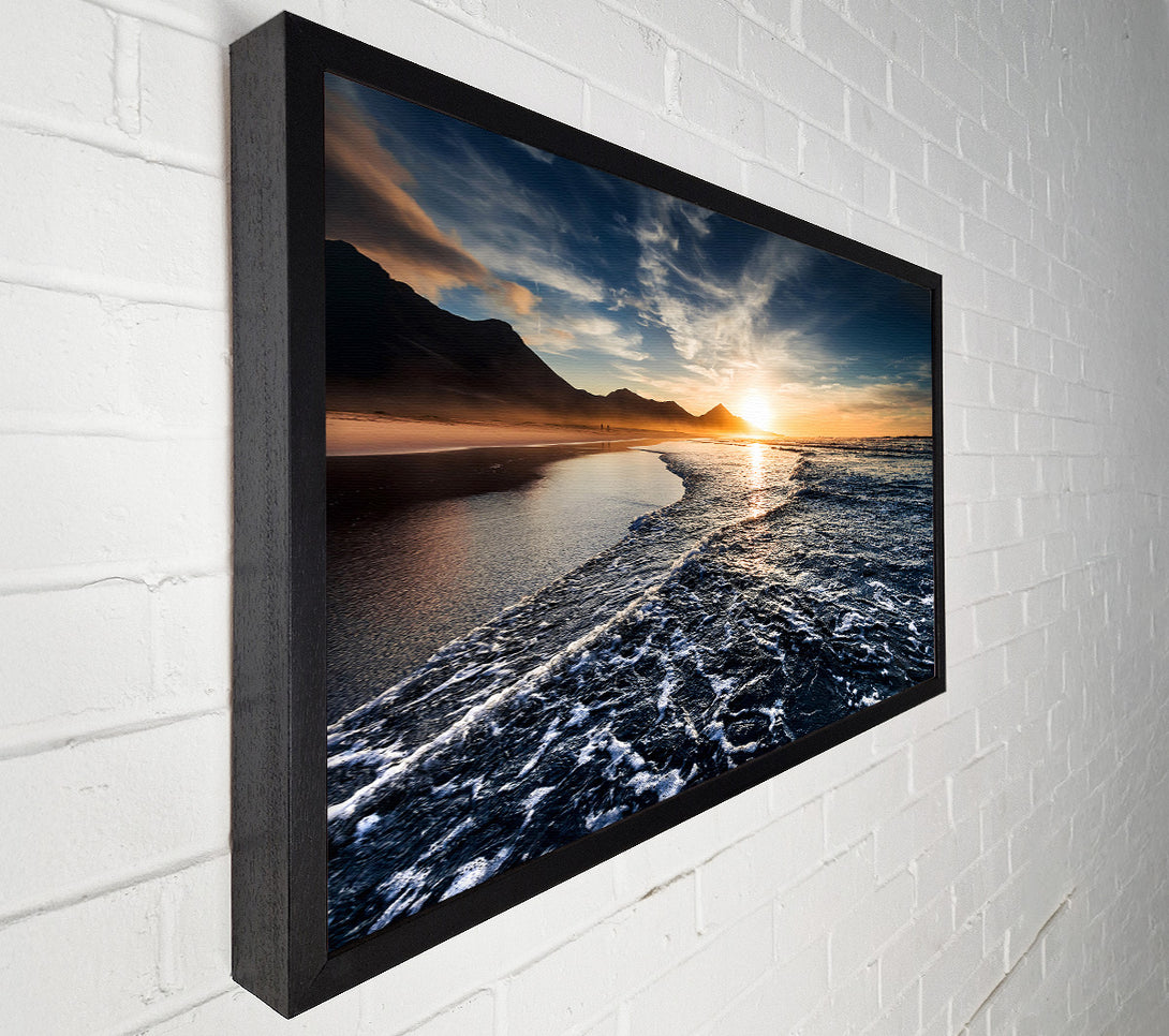  A Canvas Print of Cliffs Of The Ocean Sun Canvas Wall Art