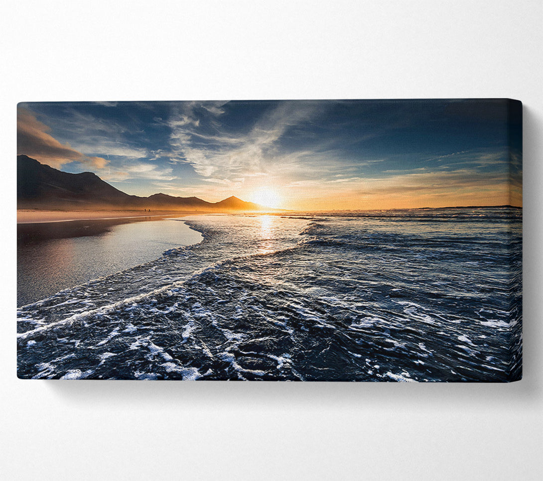  A Canvas Print of Cliffs Of The Ocean Sun Canvas Wall Art