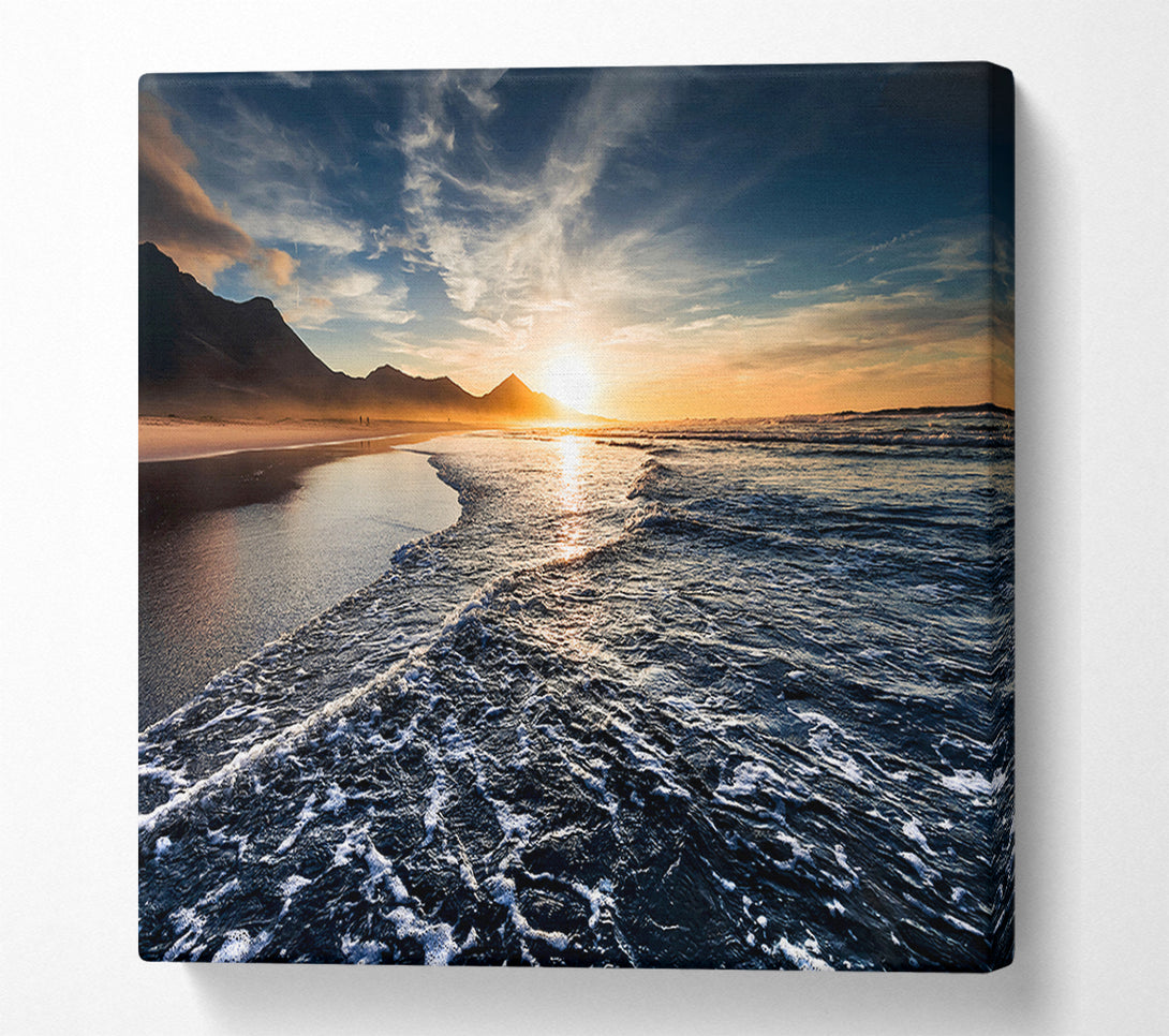  A Canvas Print of Cliffs Of The Ocean Sun Canvas Wall Art
