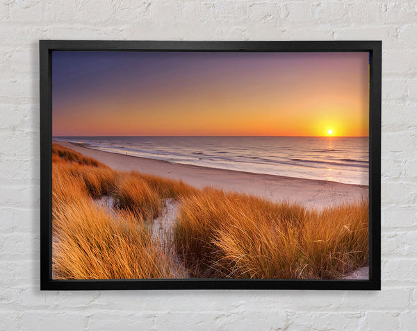 Sand Dune Sunset Framed Print