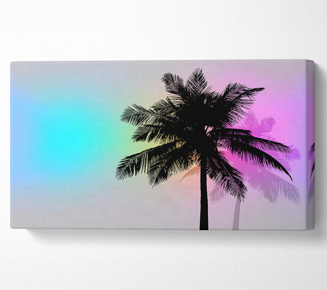  A Canvas Print of Psychedelic Palm Skies Canvas Art