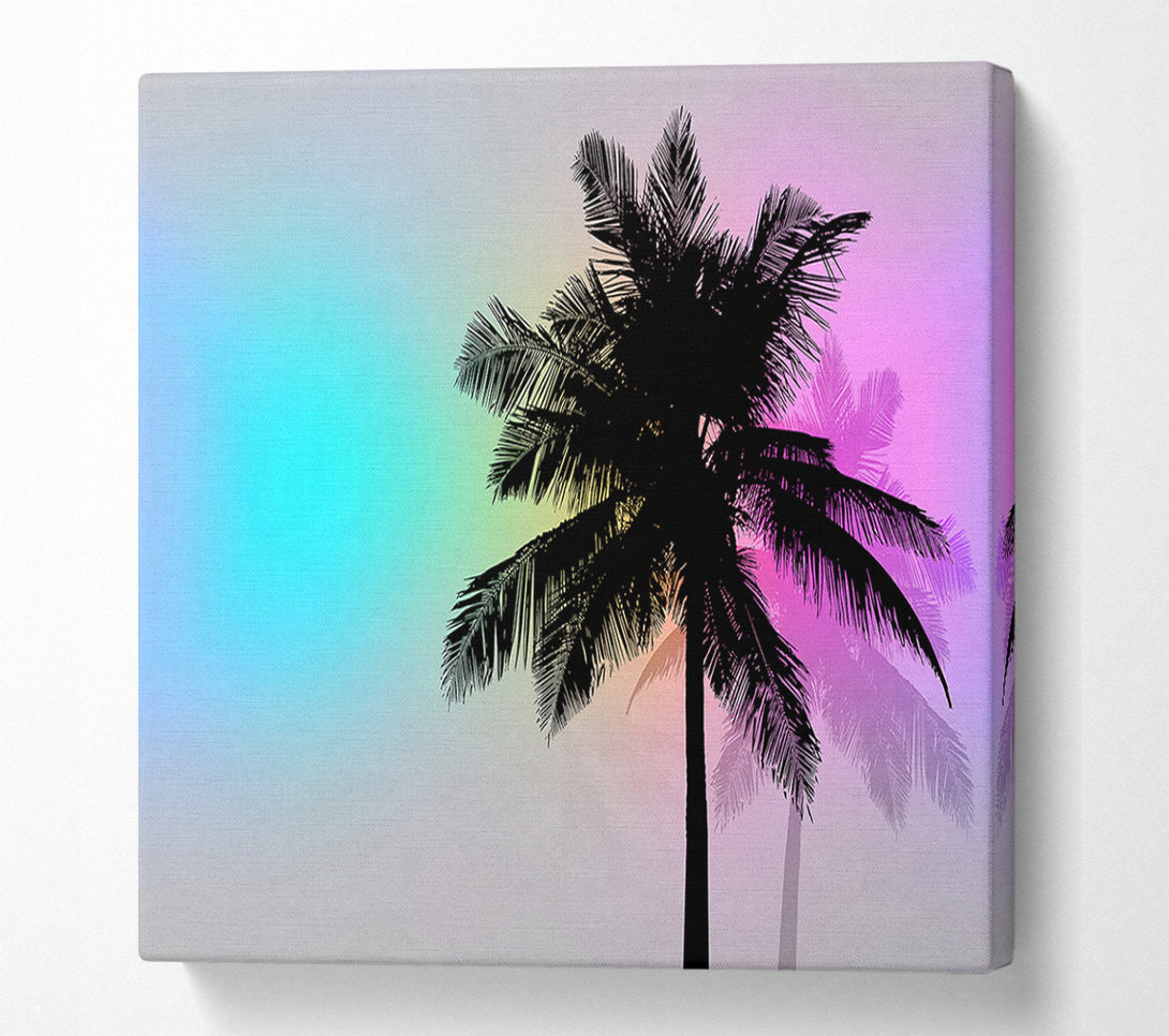  A Canvas Print of Psychedelic Palm Skies Canvas Art