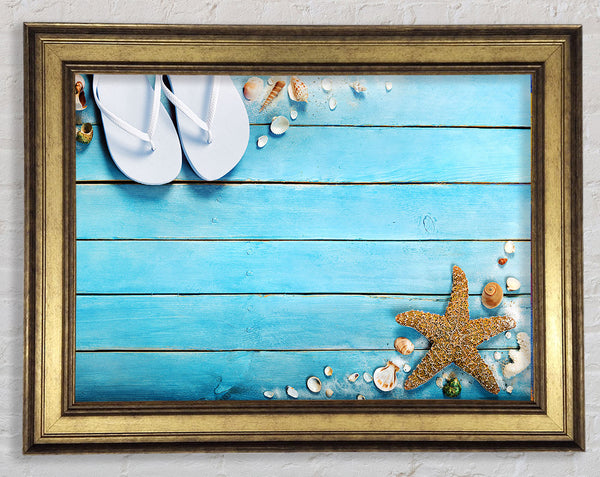 Bringing The Beach Home Framed Print