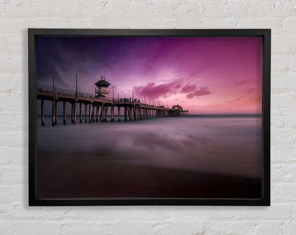 Stars In The Pink Skies Framed Print