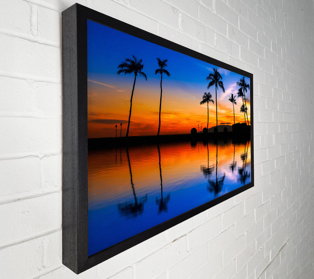  A Canvas Print of Stunning Reflections Of The Ocean Sky Canvas Print