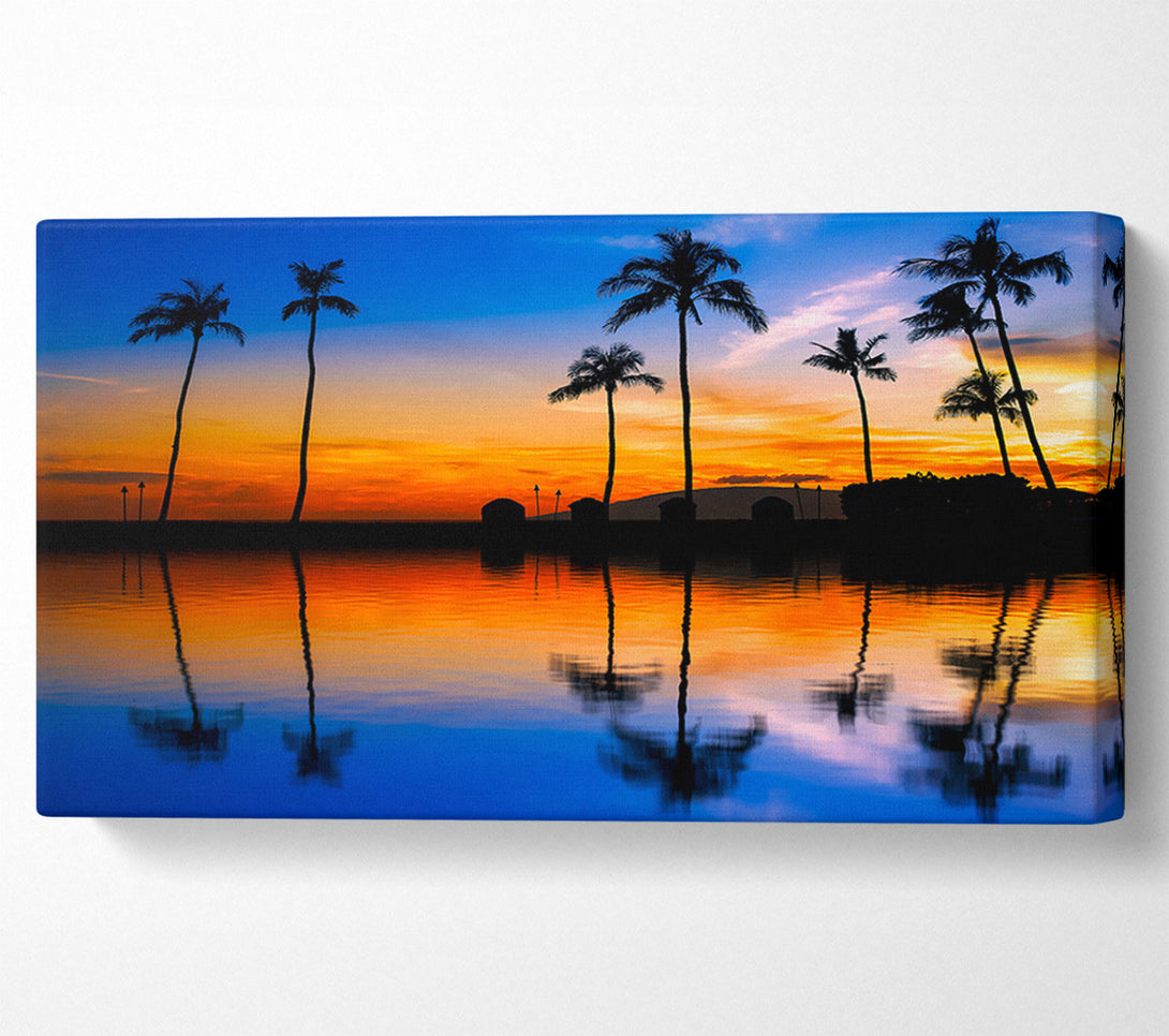  A Canvas Print of Stunning Reflections Of The Ocean Sky Canvas Print