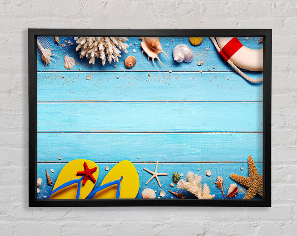 Beach Living Framed Print