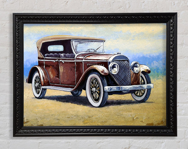 British Vintage Beauty Framed Print