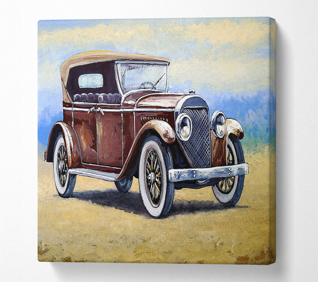  A Canvas Print of British Vintage Beauty Canvas Print