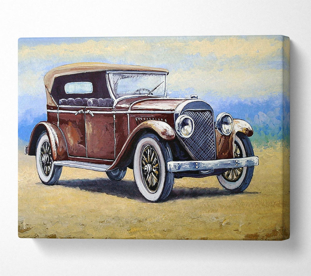  A Canvas Print of British Vintage Beauty Canvas Print