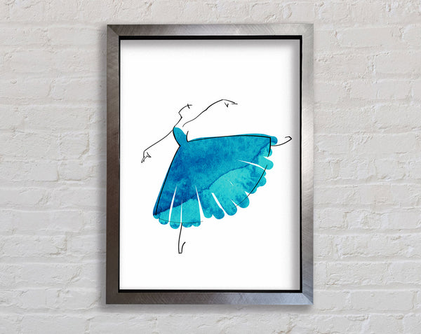 Blue Ballerina 2 Framed Print