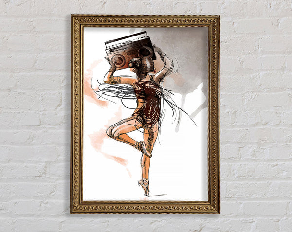 Contemporary Movement 19 Framed Print