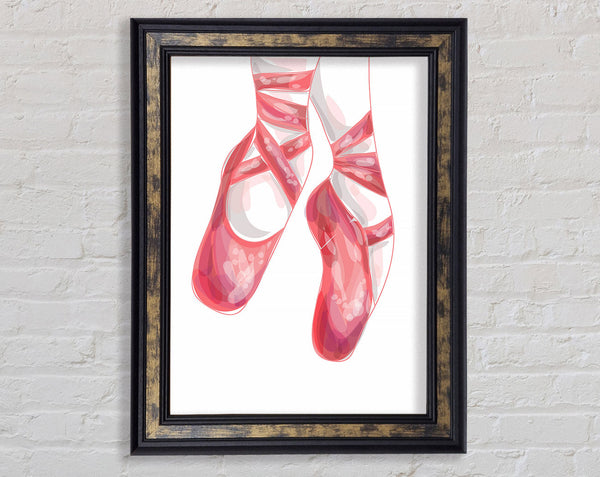Ballerina Shoes 2 Framed Print