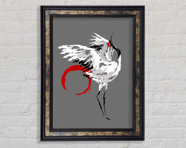 Japanese Crane 2 Framed Print