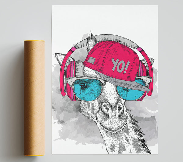 Gordon The Giraffea Poster