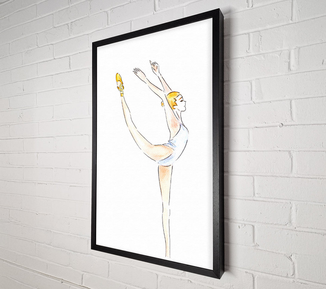  A Canvas Print of White Ballerina 1 Canvas Wall Art