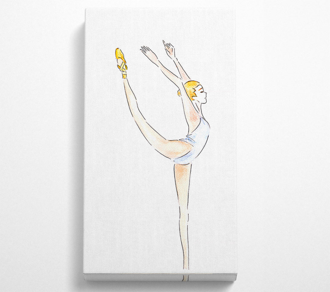  A Canvas Print of White Ballerina 1 Canvas Wall Art