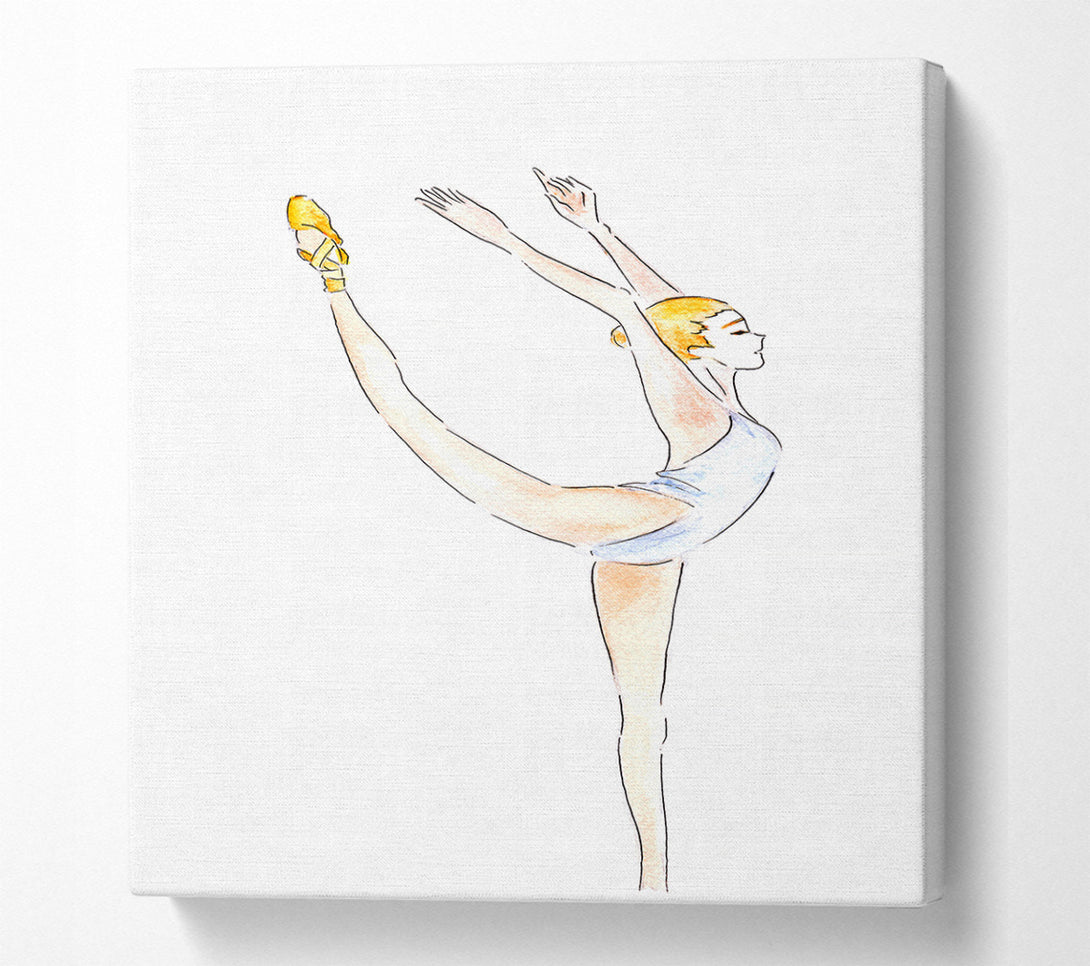  A Canvas Print of White Ballerina 1 Canvas Wall Art