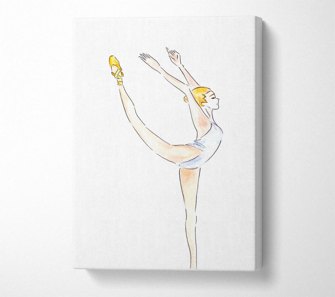  A Canvas Print of White Ballerina 1 Canvas Wall Art