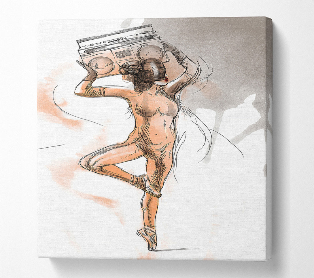  A Canvas Print of Contemporary Movement 11 Canvas Print