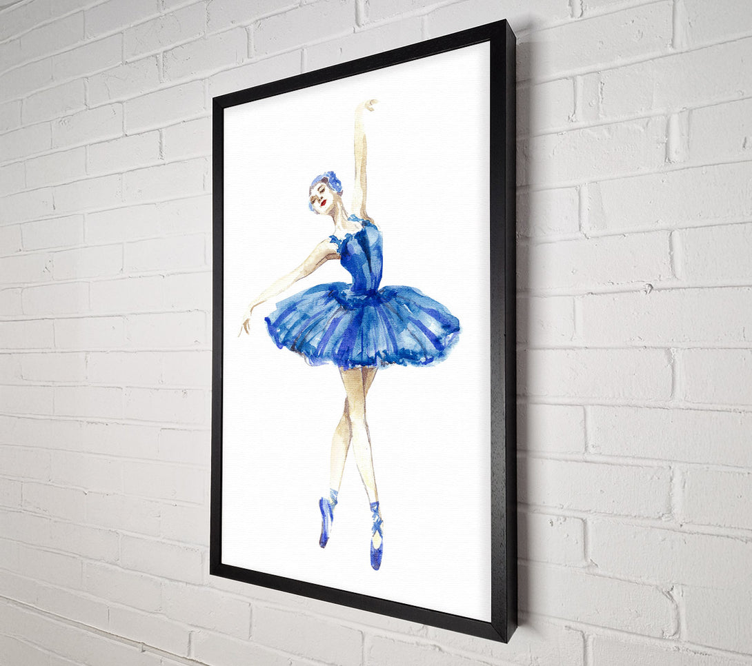  A Canvas Print of Blue Ballerina 4 Canvas Art