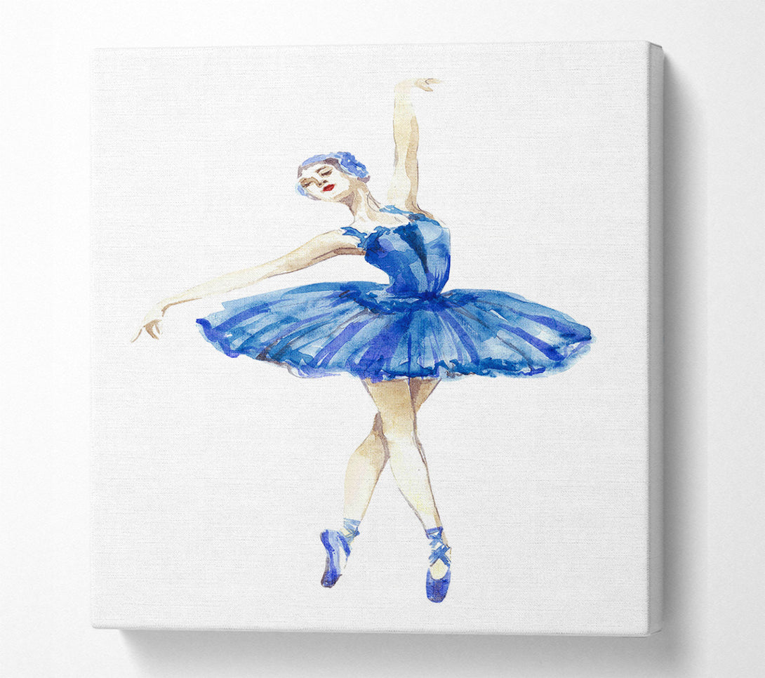  A Canvas Print of Blue Ballerina 4 Canvas Art
