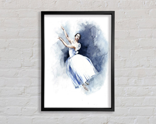 White Ballerina 6 Framed Print
